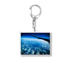 じっぷぁの写真のところの青の翼 Acrylic Key Chain