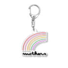 mothersのMOTHERS(虹ストライプ黒字) Acrylic Key Chain