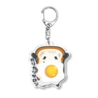 イラスト MONYAAT の食パンいつもくんと目玉焼き*st*ak Acrylic Key Chain
