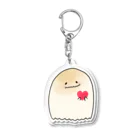 suiso.com.*のもちもちおばけ-ValentineHeart- アクリルキーホルダー