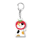 SugarWaterCat SHOPのトマト猫 TOMATO CAT Acrylic Key Chain