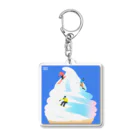 ワンデー アイデアのソフトクリームスキー Acrylic Key Chain