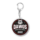 TEAM DAWGS STOREのサークルロゴ アクリルキーホルダー