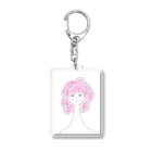 可愛いウインクの咲く Acrylic Key Chain