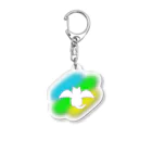 にゃんたまごの天使になったネコ　弐 Acrylic Key Chain