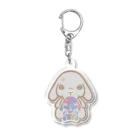 pipippuのキスうさぎ（仲良し） Acrylic Key Chain