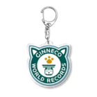 Happy Fun goodsのギンネコワールドレコード Acrylic Key Chain