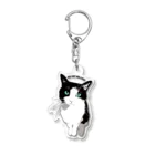 画的饅頭堂のはちわれさんキーホルダー Acrylic Key Chain