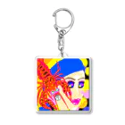 singer  kieの真珠の耳がザリガニの少女 Acrylic Key Chain