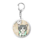 ミャムミャムマナコのうっとりサウナにゃんこ Acrylic Key Chain