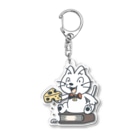 イラスト MONYAAT のねことネズミと例のチーズB Acrylic Key Chain