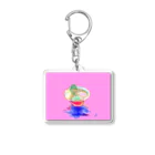 kashikuのネオンラーメンピンク Acrylic Key Chain