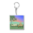 pandaticsのゆうぐれキャンプ Acrylic Key Chain