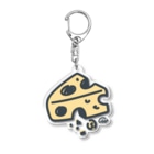 イラスト MONYAAT のねことネズミと例のチーズの例のチーズ Acrylic Key Chain