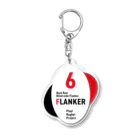 Play! Rugby! のPlay! Rugby! Position 6 FLANKER Acrylic Key Chain