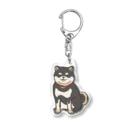 pandaticsの黒柴 Acrylic Key Chain