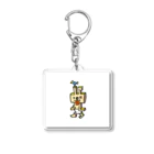 TシャツピークスのペロQの白パンツ Acrylic Key Chain