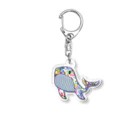 鯨坂商会のマルチカラーくじら Acrylic Key Chain