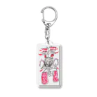 AtoZLabのファイヤーD Acrylic Key Chain