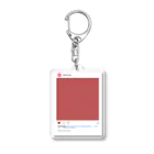 TOKYO LONdONのTOKYO LND インスタ風　キーホルダー　red Acrylic Key Chain