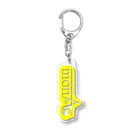 monte_storeのmonte アクリルキーホルダー　透明ロゴ黄 Acrylic Key Chain