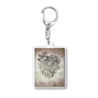 kiichiの花と心臓 Acrylic Key Chain