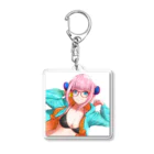 イエローフロッグのつの０４ Acrylic Key Chain