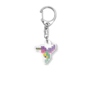 shisoppaのハミングバード Cross-stitch Acrylic Key Chain