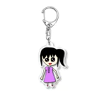 dokodemodoaの幼稚園児が描いたような絵 Acrylic Key Chain