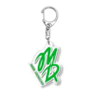 MRK DESIGNSのMD Logo  (Green) Acrylic Key Chain
