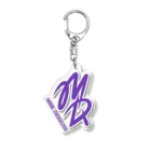 MRK DESIGNSのMD Logo  (Purple) アクリルキーホルダー