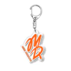 MRK DESIGNSのMD Logo  (Orange) Acrylic Key Chain