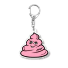 MRK DESIGNSの_unchi_  (Pink) Acrylic Key Chain