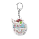 【ホラー専門店】ジルショップの桜チョコミント❀スイーツ Acrylic Key Chain