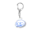 くものいとの丸まって眠る猫 Acrylic Key Chain