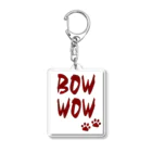 WISSCOLOR【ｳｨｽﾞｶﾗｰ】のBOWWOW【バーガンディ】 Acrylic Key Chain