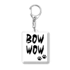 WISSCOLOR【ｳｨｽﾞｶﾗｰ】のBOWWOW【ブラック】 Acrylic Key Chain