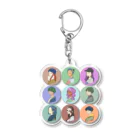 Teen's shopのTeen's collection キャラ9人 丸デザイン Acrylic Key Chain