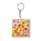 しらてぃーショップの水に浮かぶ花 Acrylic Key Chain