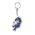 🐟💨suzuri支部のはんぎょくんとさかなちゃん Acrylic Key Chain