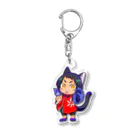 かみつれのえもりちのにゃんこ Acrylic Key Chain