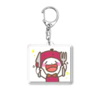 u3uのらいちちゃん　ごはん Acrylic Key Chain