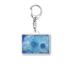 小さな宇宙工房おっちーの龍からのメッセージ～BlueRose～ Acrylic Key Chain