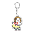 キャロライン企画の憎めないブスハートアクリルキーホルダー Acrylic Key Chain