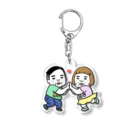 キャロライン企画の憎めないブスカップルアクリルキーホルダー Acrylic Key Chain