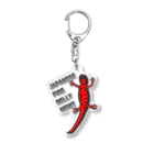 LalaHangeulのJAPANESE FIRE BELLY NEWT (アカハライモリ)　 Acrylic Key Chain