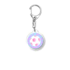 ドリブルTシャツのD-StudioのEnjoy女子サッカー Acrylic Key Chain