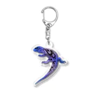 箱庭金魚❀暁姫のトライバル サバンナモニター 青系 Acrylic Key Chain