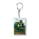 AkironBoy's_Shopのサボテンとサウナの融合 (Fusion of cactns and Sauna) Acrylic Key Chain