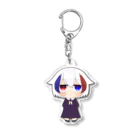 まほむしょっぷのだーくまほむちゃんのあくりるきーほるだー Acrylic Key Chain